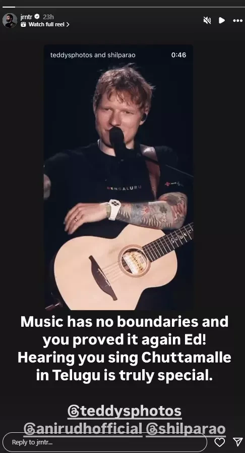 Ed Sheeran Sings Chuttammalle