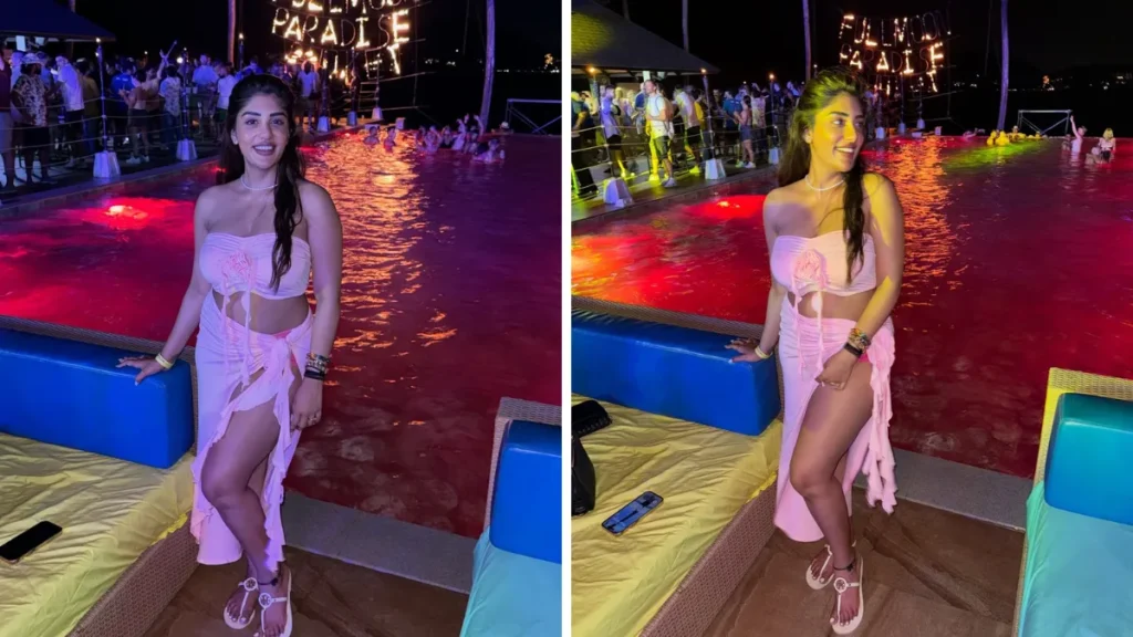 Supreetha Naidu Full Moon Party Photos Go Viral with Stunning Pink Look